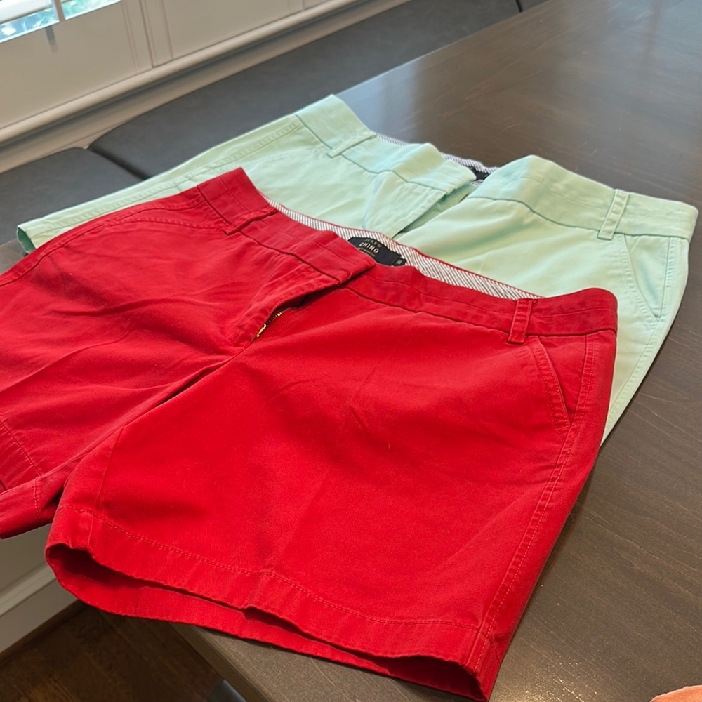 Red and Mint Women's Shorts